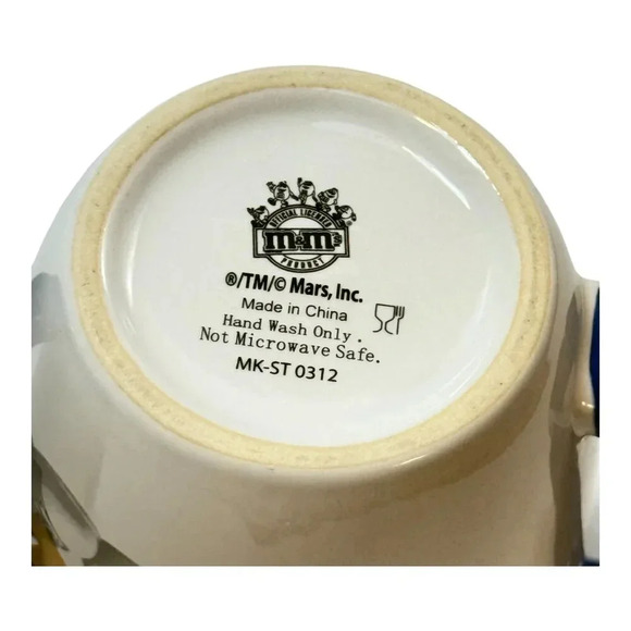 M&M's World Mugs Lot 2 Ceramic Advertising Characters Mars Chocolate  Co Coffee - Picture 6 of 11